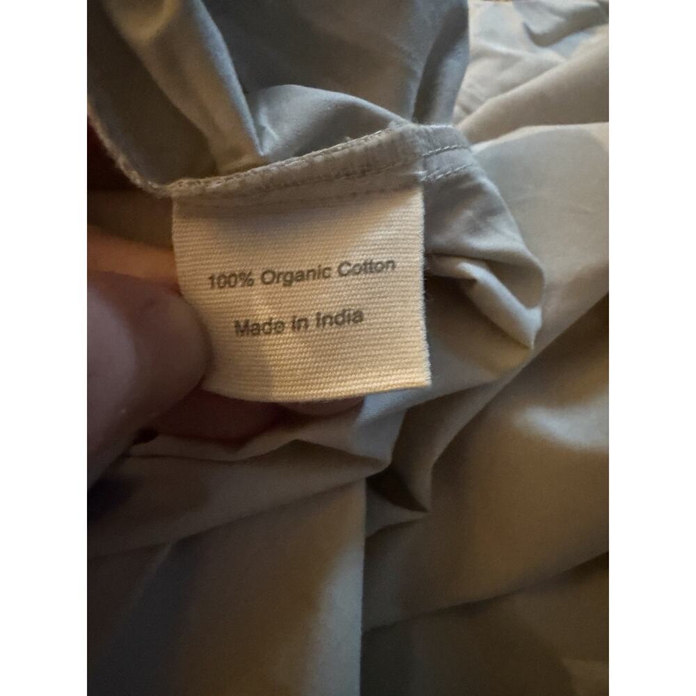 Coyuchi 100% Organic Cotton Duvet Cover Stone Buttons King NEW $298 - Picture 8 of 9